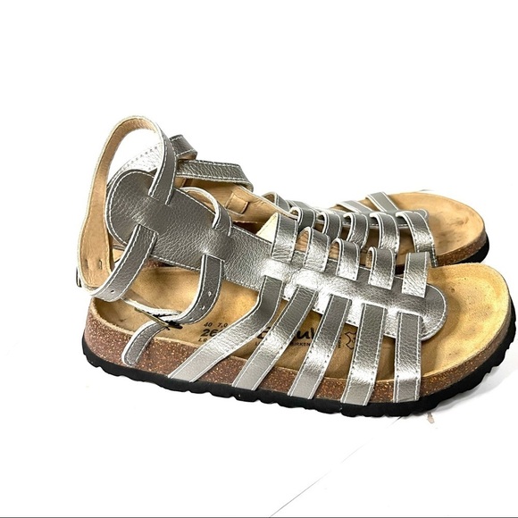 Betula By Birkenstock Black Leather Studded Strappy Sandals  Betula Birkenstock | Gladiator Leather Sandals